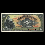Jamaïque, Banque Royale du Canada, 5 livres(anglaise) <br /> 2 janvier 1911