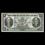 Saint-Kitts, Banque Royale du Canada, 5 dollars <br /> 2 janvier 1913