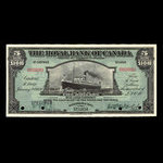 Sainte-Lucie, Banque Royale du Canada, 5 dollars : 2 janvier 1920