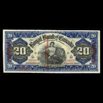 Trinité, Banque Royale du Canada, 20 dollars <br /> 2 janvier 1909