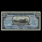 Trinité, Banque Royale du Canada, 20 dollars <br /> 2 janvier 1920