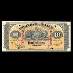 Trinité, Union Bank of Halifax, 10 dollars <br /> 1 septembre 1904