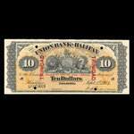 Trinité, Union Bank of Halifax, 10 dollars : 1 septembre 1904