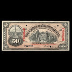 Trinité, Union Bank of Halifax, 50 dollars <br /> 1 septembre 1904