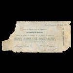 Canada, William Price & Fils, 5 shillings <br /> 10 juin 1851