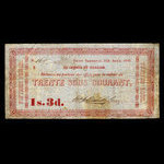 Canada, William Price & Fils, 30 sous <br /> 31 août 1850