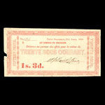 Canada, William Price & Fils, 30 sous <br /> 31 août 1850