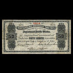 Canada, Terre-Neuve - Département des travaux publics, 50 cents <br /> 1904