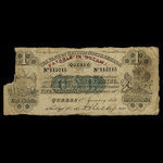 Canada, Bank of British North America, 1 dollar <br /> 1 janvier 1856