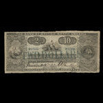 Canada, Bank of British North America, 2 dollars <br /> 2 janvier 1854