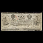 Canada, Bank of British North America, 4 dollars <br /> 1 décembre 1851