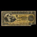 Canada, Canadian Bank of Commerce, 5 dollars <br /> 2 janvier 1888