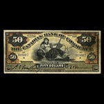Canada, Canadian Bank of Commerce, 50 dollars <br /> 8 janvier 1907