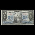 Canada, Banque Canadienne Nationale, 20 dollars <br /> 1 février 1929