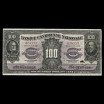 Canada, Banque Canadienne Nationale, 100 dollars <br /> 1 février 1925