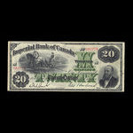 Canada, Imperial Bank of Canada, 20 dollars <br /> 2 janvier 1920