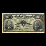 Canada, Banque de Montréal, 20 dollars <br /> 3 janvier 1911