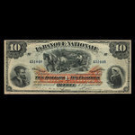 Canada, La Banque Nationale, 10 dollars <br /> 2 janvier 1897