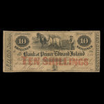 Canada, Bank of Prince Edward Island, 10 shillings <br /> 2 janvier 1860