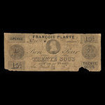 Canada, François Plante, 30 sous <br /> 1 septembre 1837