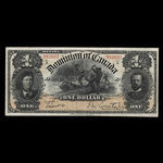 Canada, Dominion du Canada, 1 dollar <br /> 31 mars 1898