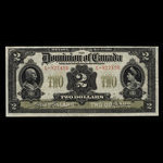 Canada, Dominion du Canada, 2 dollars <br /> 2 janvier 1914