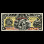 Canada, Canadian Bank of Commerce, 10 dollars <br /> 2 janvier 1892
