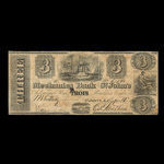 Canada, Mechanics Bank of St. John's, 3 piastres <br /> 1 juin 1859