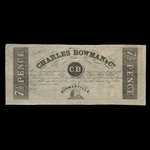 Canada, Charles Bowman & Cie., 7 1/2 pence <br /> 1839