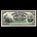 Canada, Bank of New Brunswick, 50 dollars <br /> 2 janvier 1906