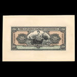 Barbade, Canadian Bank of Commerce, 20 dollars <br /> 2 janvier 1922
