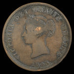 Canada, Province du Nouveau-Brunswick, 1 penny <br /> 1843