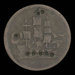 Canada, inconnu, 1/2 penny <br /> 1835