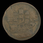 Canada, inconnu, 1/2 penny <br /> 1835