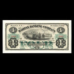 Canada, Halifax Banking Company, 4 dollars <br /> 1 octobre 1880