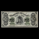 Canada, Dominion du Canada, 1 dollar <br /> 1 juin 1878