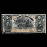Canada, Dominion du Canada, 1 dollar <br /> 31 mars 1898