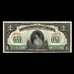 Canada, Dominion du Canada, 1 dollar <br /> 17 mars 1917