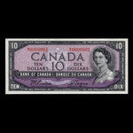 Canada, Banque du Canada, 10 dollars <br /> 1954