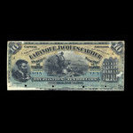 Canada, Banque Jacques-Cartier, 10 piastres <br /> 1 juin 1889
