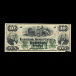 Canada, Imperial Bank of Canada, 10 dollars <br /> 1 octobre 1915