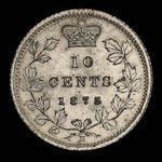 Canada, Victoria, 10 cents : 1875