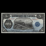 Canada, Dominion du Canada, 5 dollars <br /> 1 mai 1912