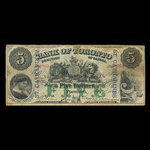 Canada, Bank of Toronto (The), 5 dollars <br /> 1 juillet 1880