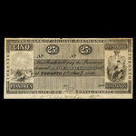 Canada, Bank of British North America, 5 dollars <br /> 1 janvier 1846