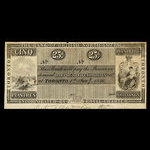 Canada, Bank of British North America, 5 dollars <br /> 1 janvier 1846