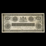 Canada, Bank of British North America, 10 dollars <br /> 31 janvier 1871