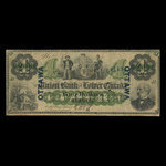 Canada, Union Bank of Lower Canada, 4 dollars <br /> 1 mars 1866