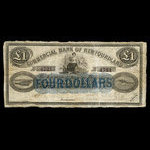 Canada, Commercial Bank of Newfoundland, 1 livre(anglaise) <br /> 1 juillet 1884