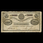 Canada, Commercial Bank of Newfoundland, 2 dollars <br /> 1 juillet 1884